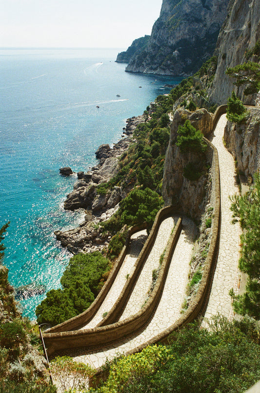 Via Krupp – Capri – Poster Fotografico Panoramico - 50x75 cm