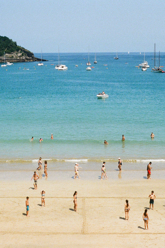 Spiaggia della Concha - Giochi - San Sebastian - 50x75 cm